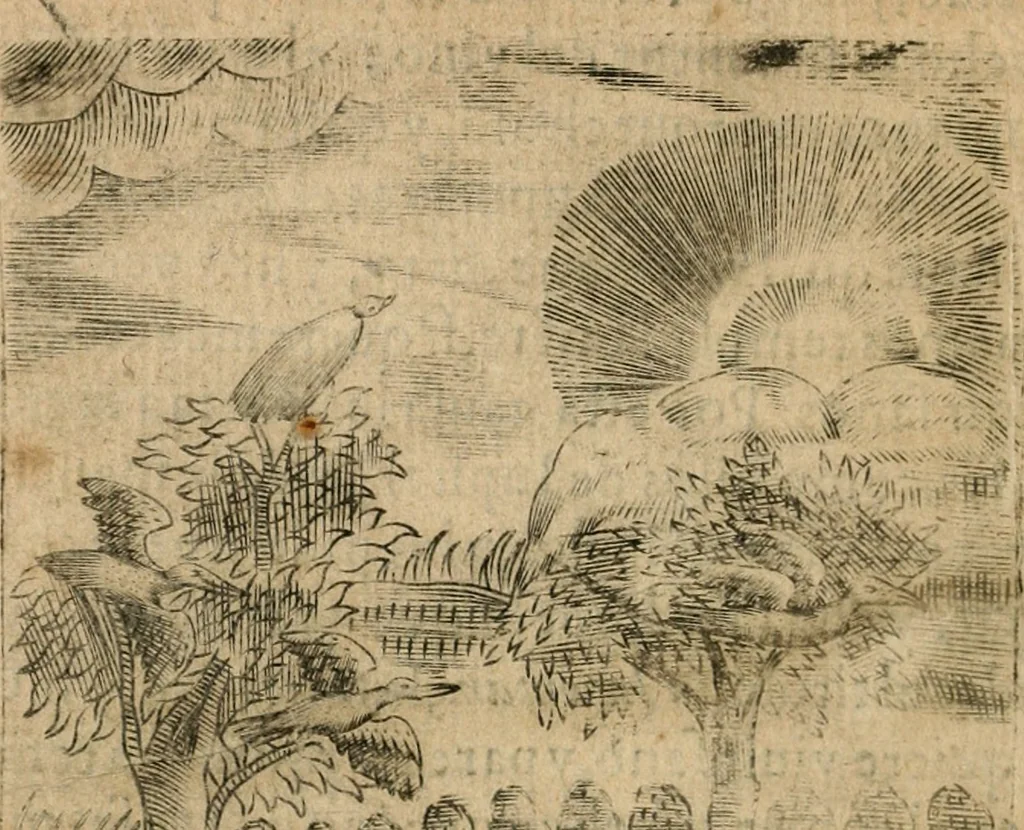 An illustration from Declaracion magistral sobre las emblemas de Andres Alciato con todas las historias, antiguedades, moralidad y doctrina tocante a las buenas costumbres, 1615, leaf 535