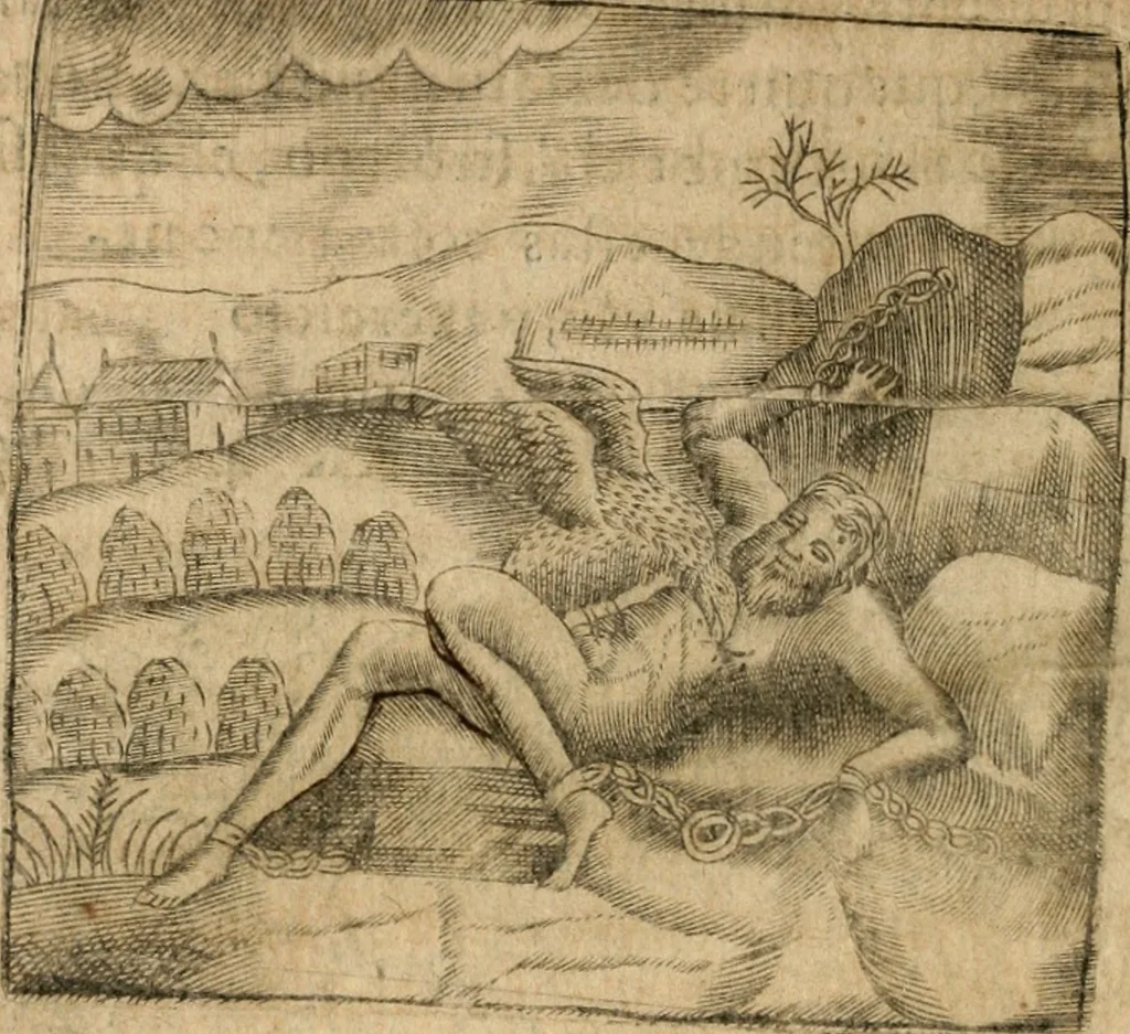 An illustration from Declaracion magistral sobre las emblemas de Andres Alciato con todas las historias, antiguedades, moralidad y doctrina tocante a las buenas costumbres, 1615, leaf 543