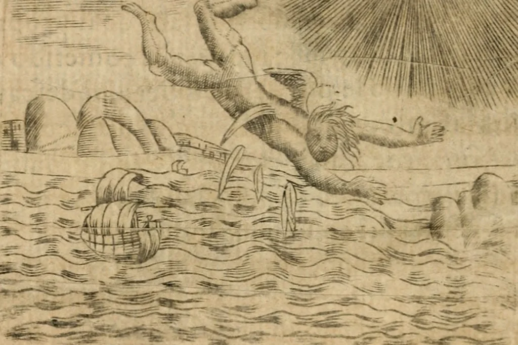 An illustration from Declaracion magistral sobre las emblemas de Andres Alciato con todas las historias, antiguedades, moralidad y doctrina tocante a las buenas costumbres, 1615, leaf 549