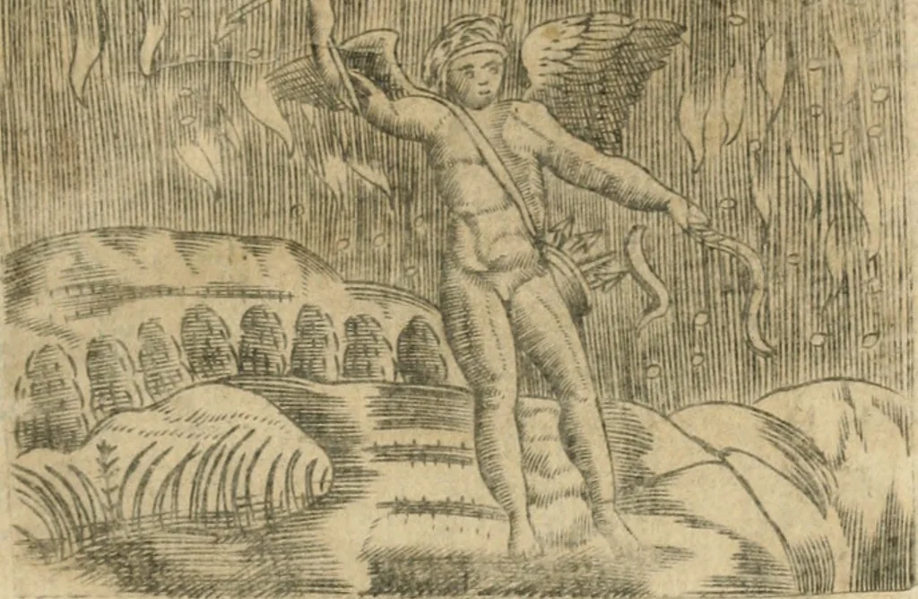 An illustration from Declaracion magistral sobre las emblemas de Andres Alciato con todas las historias, antiguedades, moralidad y doctrina tocante a las buenas costumbres, 1615, leaf 562