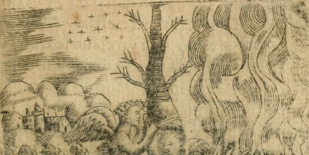 An illustration from Declaracion magistral sobre las emblemas de Andres Alciato con todas las historias, antiguedades, moralidad y doctrina tocante a las buenas costumbres, 1615, leaf 570