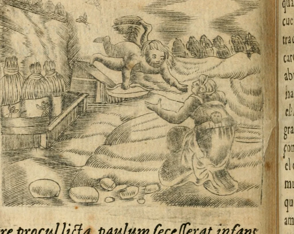An illustration from Declaracion magistral sobre las emblemas de Andres Alciato con todas las historias, antiguedades, moralidad y doctrina tocante a las buenas costumbres, 1615, leaf 575