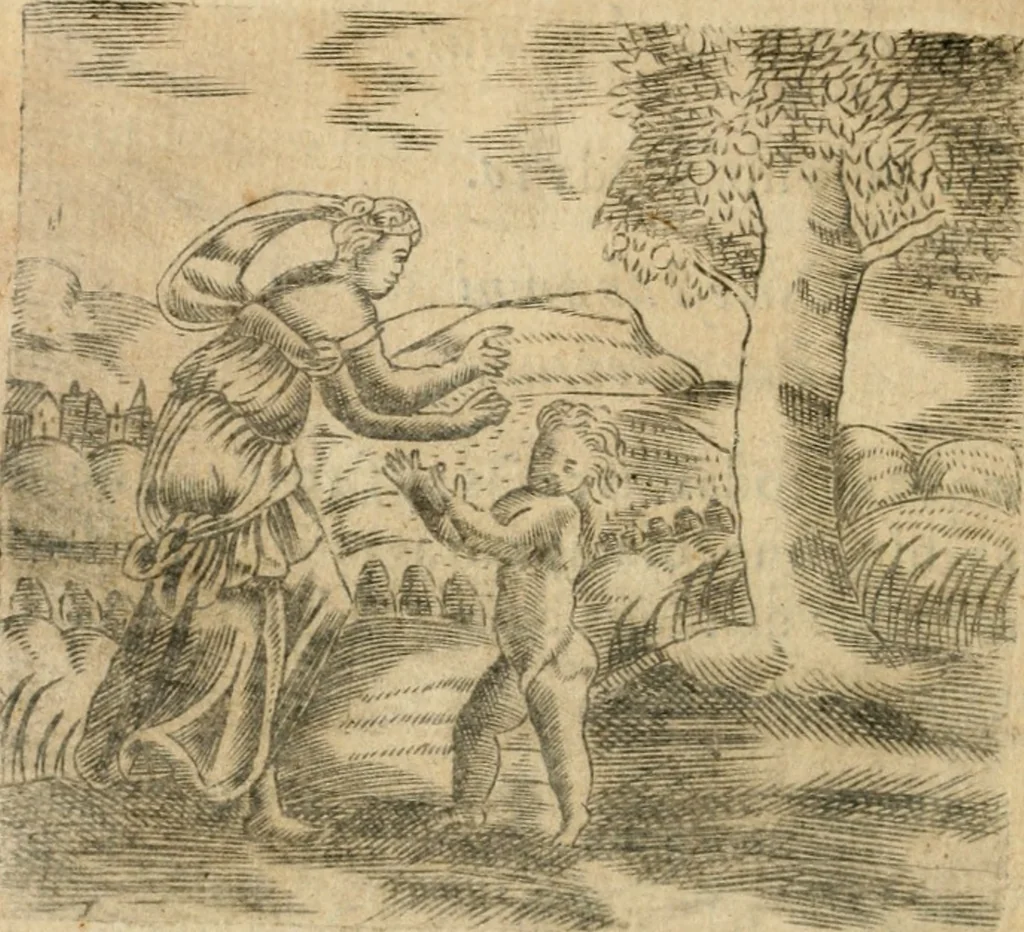 An illustration from Declaracion magistral sobre las emblemas de Andres Alciato con todas las historias, antiguedades, moralidad y doctrina tocante a las buenas costumbres, 1615, leaf 579