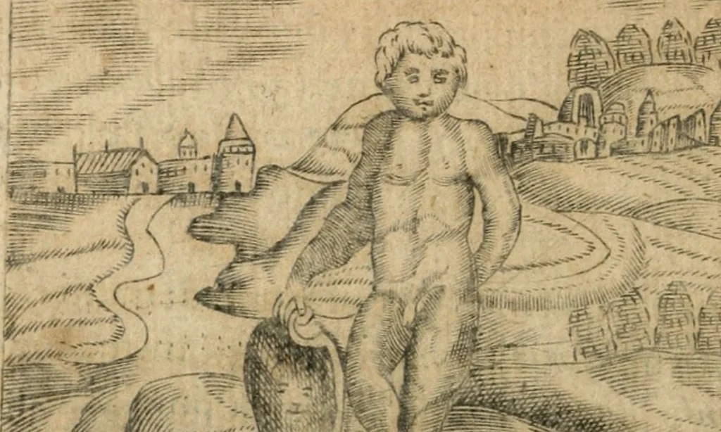 An illustration from Declaracion magistral sobre las emblemas de Andres Alciato con todas las historias, antiguedades, moralidad y doctrina tocante a las buenas costumbres, 1615, leaf 581