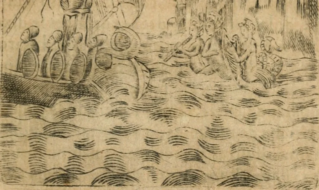 An illustration from Declaracion magistral sobre las emblemas de Andres Alciato con todas las historias, antiguedades, moralidad y doctrina tocante a las buenas costumbres, 1615, leaf 594