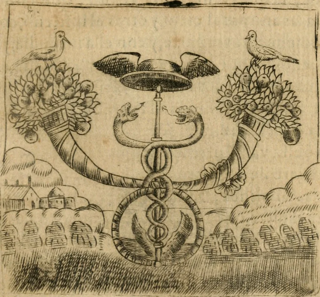 An illustration from Declaracion magistral sobre las emblemas de Andres Alciato con todas las historias, antiguedades, moralidad y doctrina tocante a las buenas costumbres, 1615, leaf 612