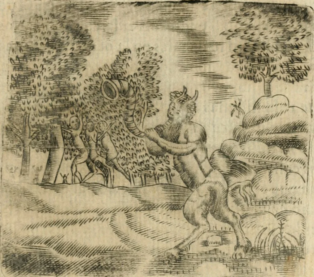 An illustration from Declaracion magistral sobre las emblemas de Andres Alciato con todas las historias, antiguedades, moralidad y doctrina tocante a las buenas costumbres, 1615, leaf 626