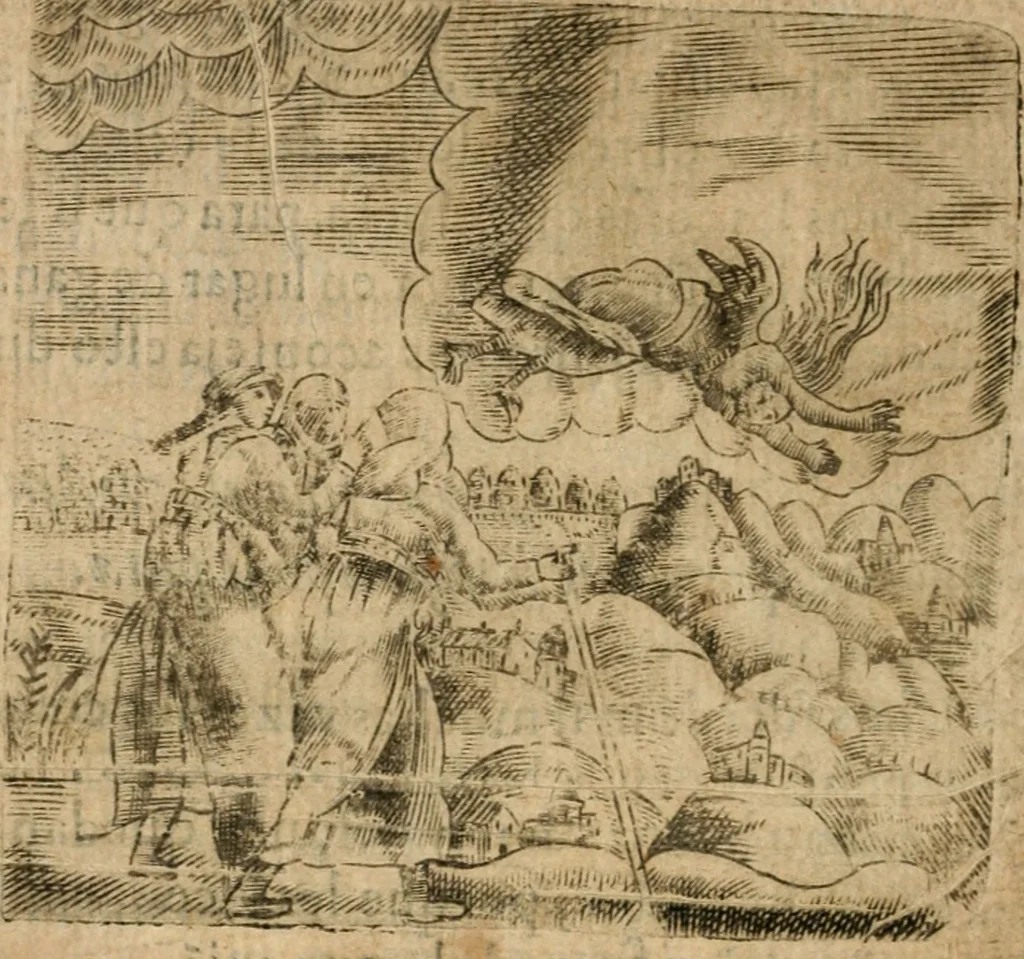 An illustration from Declaracion magistral sobre las emblemas de Andres Alciato con todas las historias, antiguedades, moralidad y doctrina tocante a las buenas costumbres, 1615, leaf 655