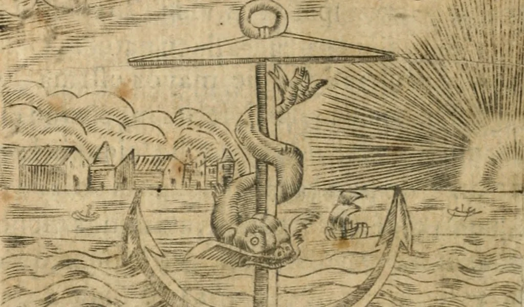 An illustration from Declaracion magistral sobre las emblemas de Andres Alciato con todas las historias, antiguedades, moralidad y doctrina tocante a las buenas costumbres, 1615, leaf 711