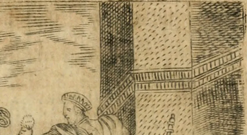 An illustration from Declaracion magistral sobre las emblemas de Andres Alciato con todas las historias, antiguedades, moralidad y doctrina tocante a las buenas costumbres, 1615, leaf 724