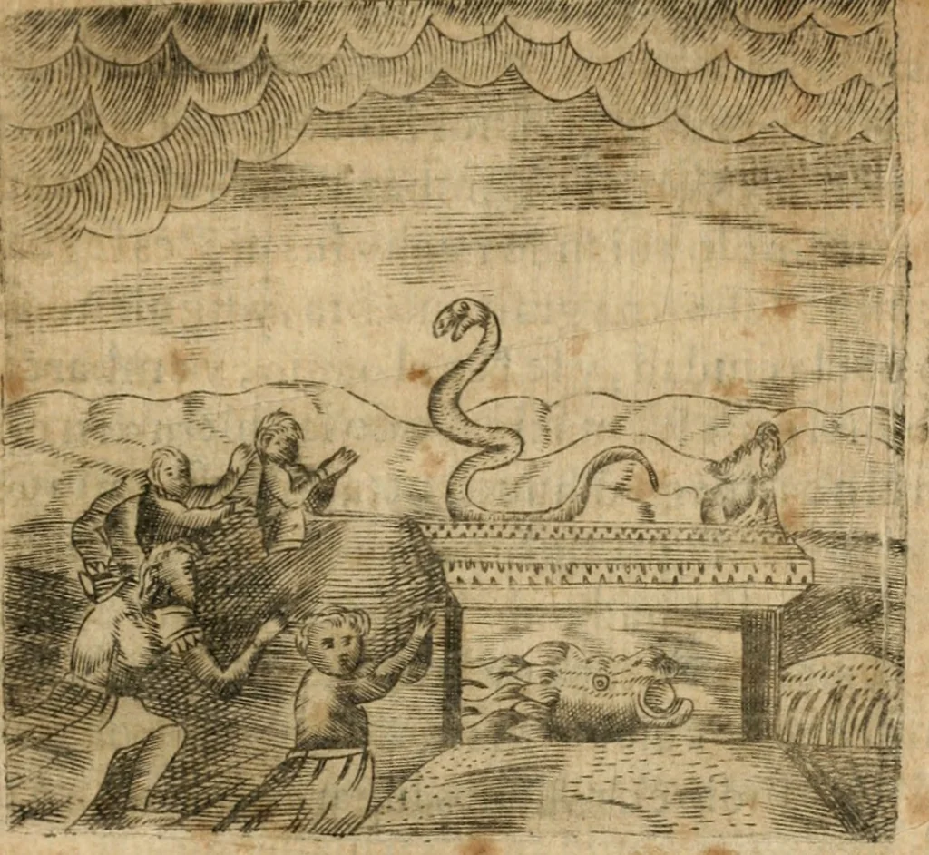 An illustration from Declaracion magistral sobre las emblemas de Andres Alciato con todas las historias, antiguedades, moralidad y doctrina tocante a las buenas costumbres, 1615, leaf 730