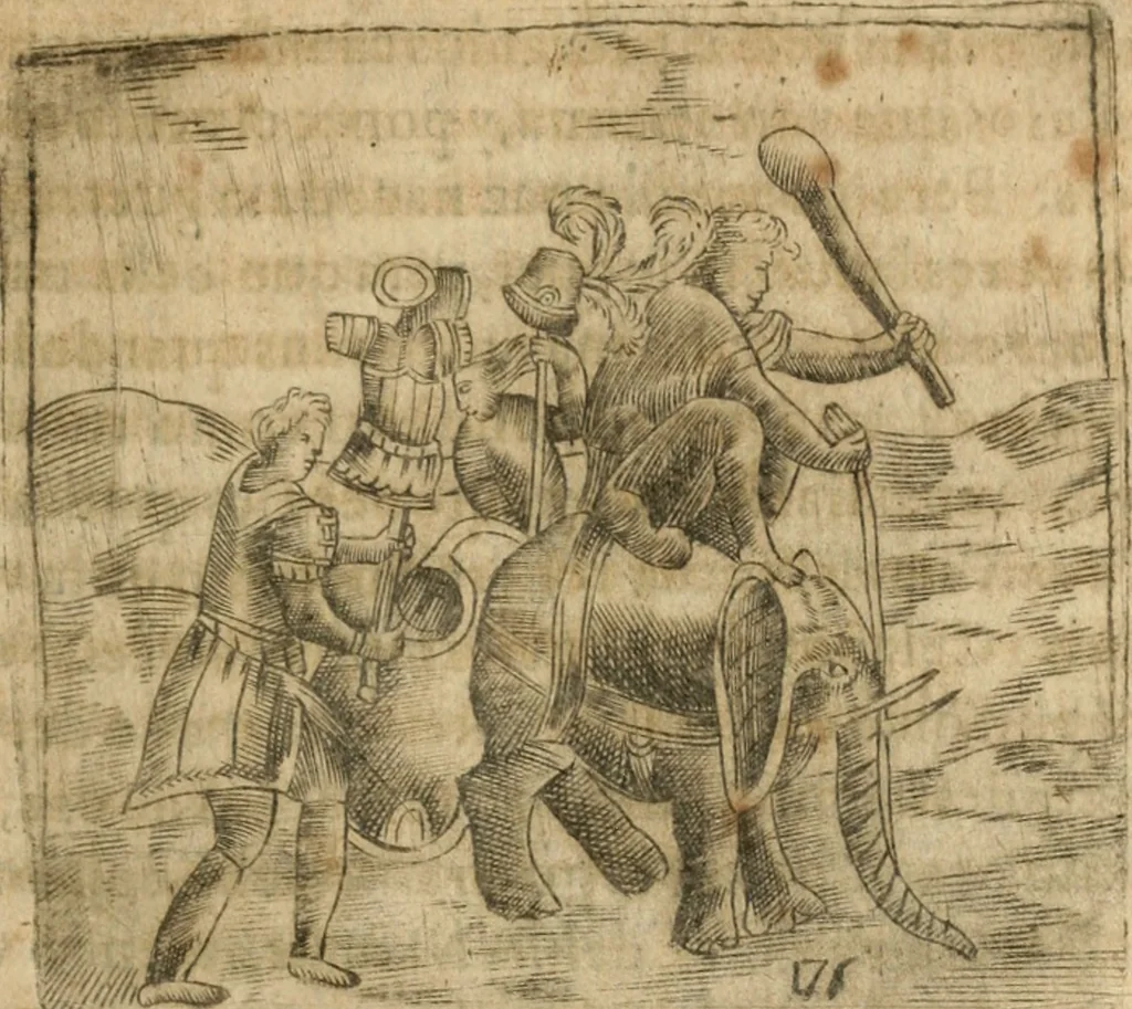 An illustration from Declaracion magistral sobre las emblemas de Andres Alciato con todas las historias, antiguedades, moralidad y doctrina tocante a las buenas costumbres, 1615, leaf 832