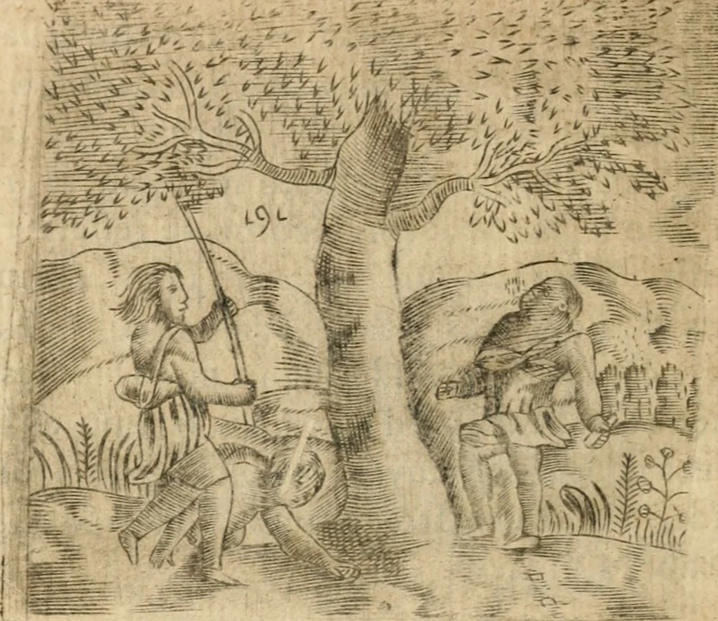 An illustration from Declaracion magistral sobre las emblemas de Andres Alciato con todas las historias, antiguedades, moralidad y doctrina tocante a las buenas costumbres, 1615, leaf 911