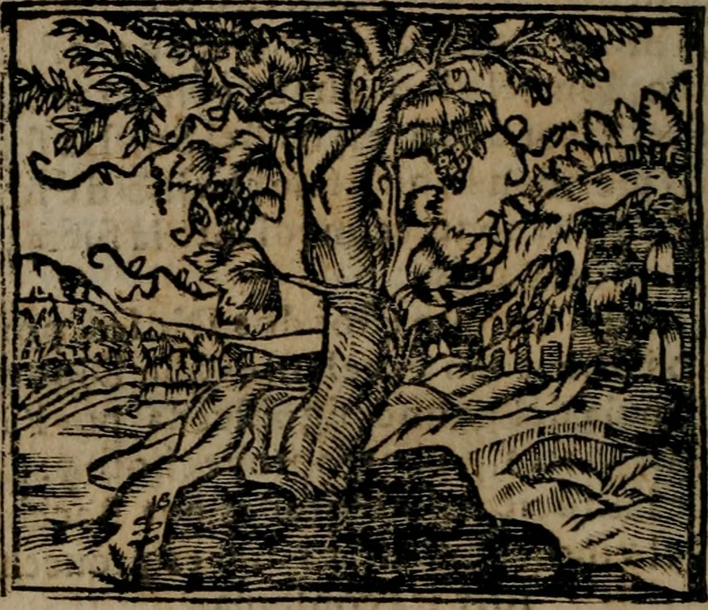 An illustration from Declaracion magistral sobre las Emblemas de Andres Alciato : con todas las historias, antiguedades, moralidad, y doctrina, tocante a las buenas costumbres : dedicadas a la muy noble insigne, leal, y coronada ciudad de Valencia, 1670, leaf 139