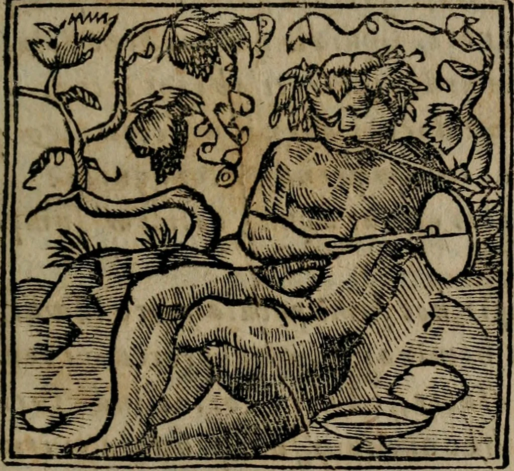 An illustration from Declaracion magistral sobre las Emblemas de Andres Alciato : con todas las historias, antiguedades, moralidad, y doctrina, tocante a las buenas costumbres : dedicadas a la muy noble insigne, leal, y coronada ciudad de Valencia, 1670, leaf 142