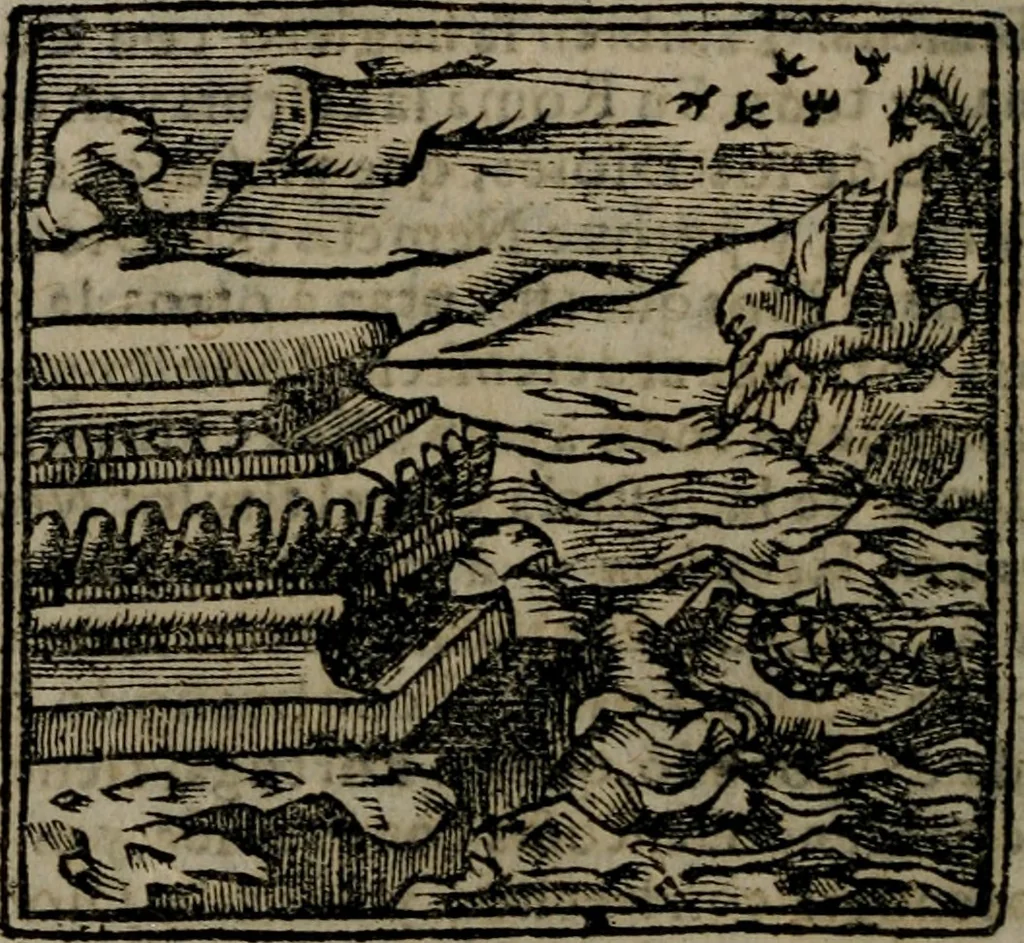 An illustration from Declaracion magistral sobre las Emblemas de Andres Alciato : con todas las historias, antiguedades, moralidad, y doctrina, tocante a las buenas costumbres : dedicadas a la muy noble insigne, leal, y coronada ciudad de Valencia, 1670, leaf 165