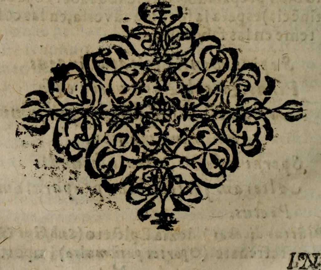 An illustration from Declaracion magistral sobre las Emblemas de Andres Alciato : con todas las historias, antiguedades, moralidad, y doctrina, tocante a las buenas costumbres : dedicadas a la muy noble insigne, leal, y coronada ciudad de Valencia, 1670, leaf 195