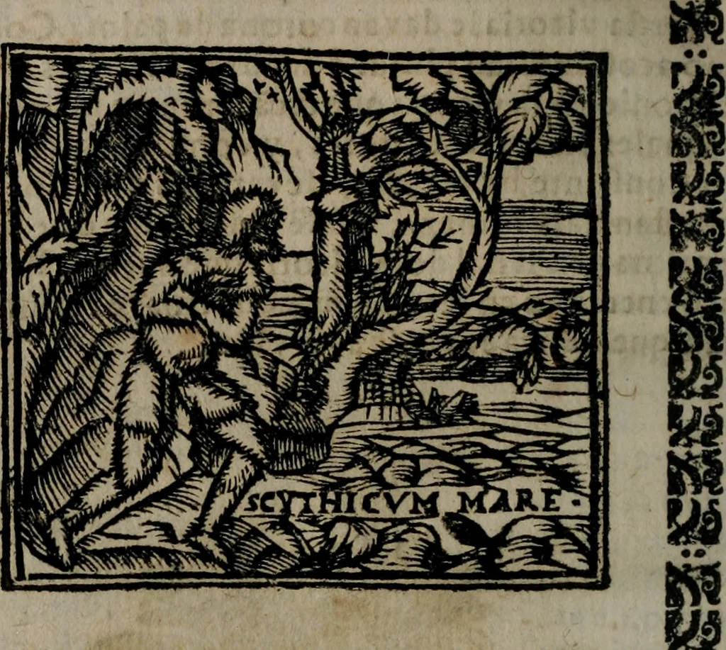 An illustration from Declaracion magistral sobre las Emblemas de Andres Alciato : con todas las historias, antiguedades, moralidad, y doctrina, tocante a las buenas costumbres : dedicadas a la muy noble insigne, leal, y coronada ciudad de Valencia, 1670, leaf 203