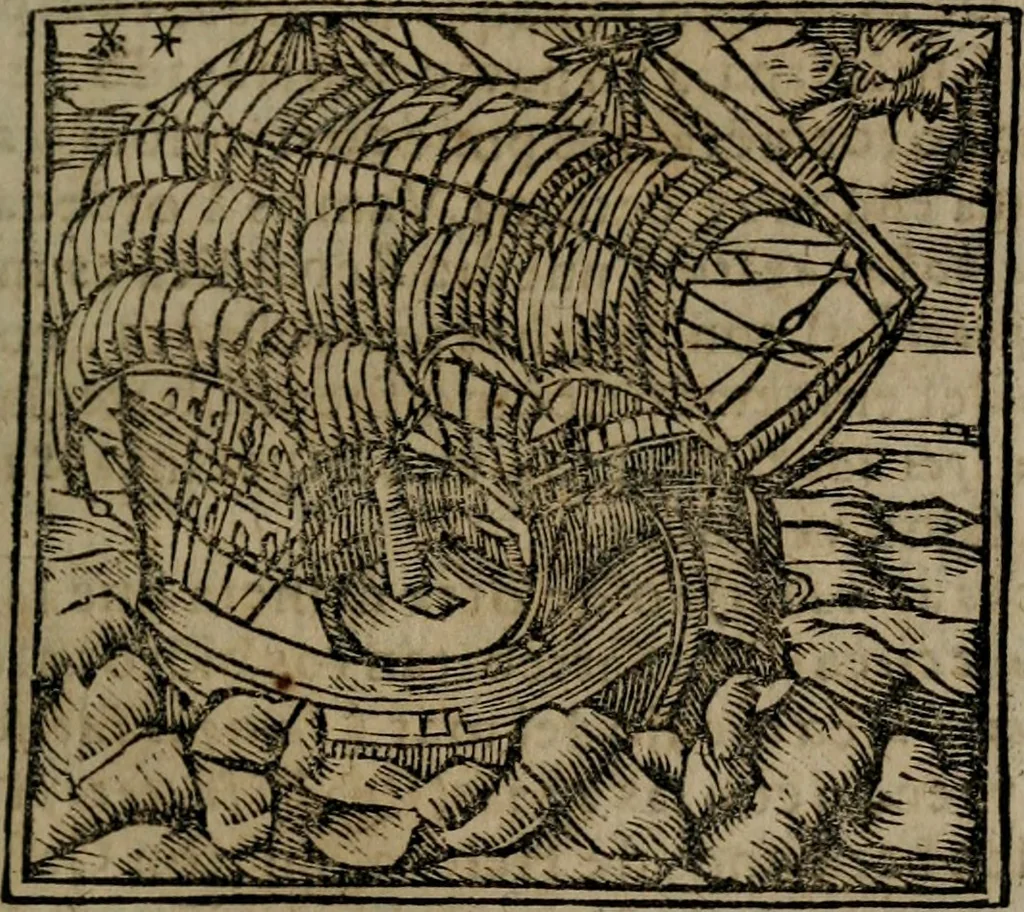 An illustration from Declaracion magistral sobre las Emblemas de Andres Alciato : con todas las historias, antiguedades, moralidad, y doctrina, tocante a las buenas costumbres : dedicadas a la muy noble insigne, leal, y coronada ciudad de Valencia, 1670, leaf 228
