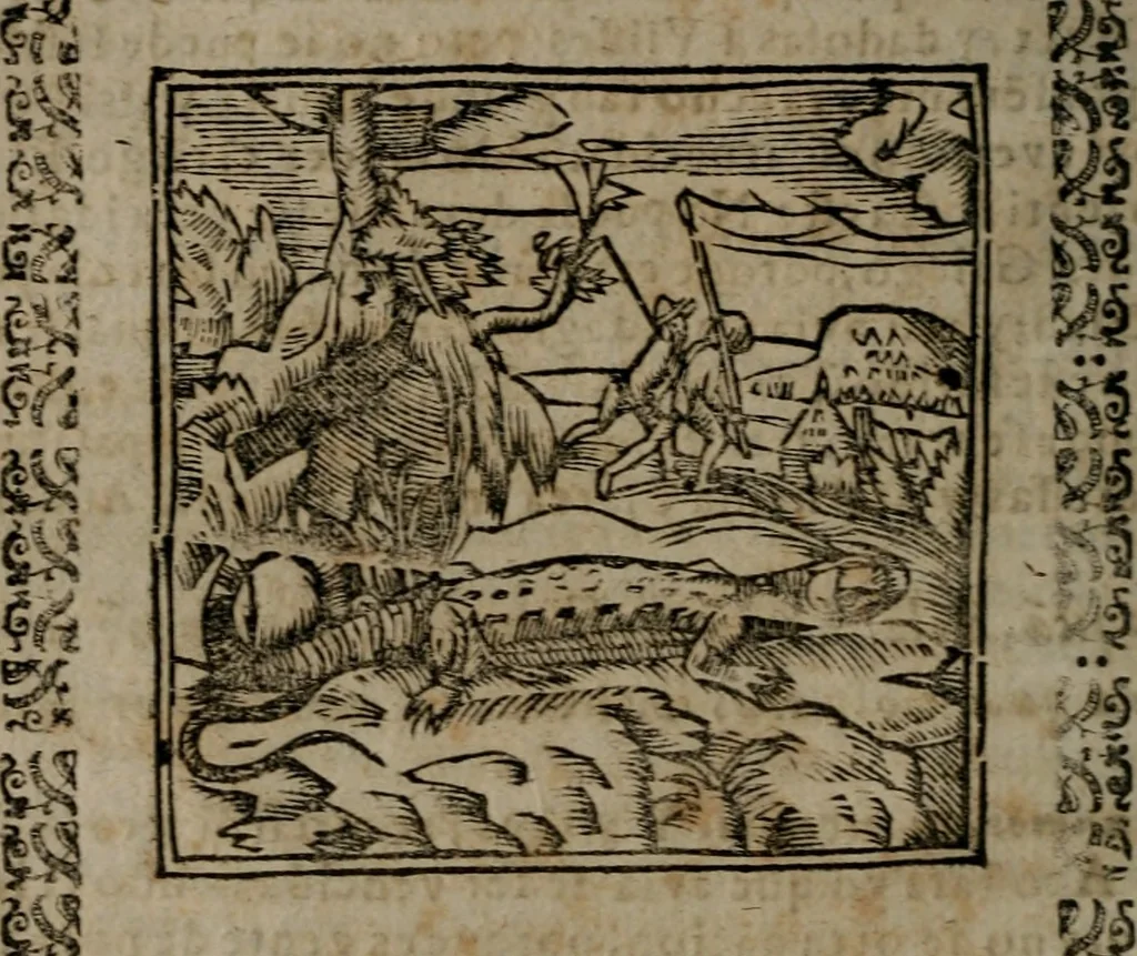 An illustration from Declaracion magistral sobre las Emblemas de Andres Alciato : con todas las historias, antiguedades, moralidad, y doctrina, tocante a las buenas costumbres : dedicadas a la muy noble insigne, leal, y coronada ciudad de Valencia, 1670, leaf 247