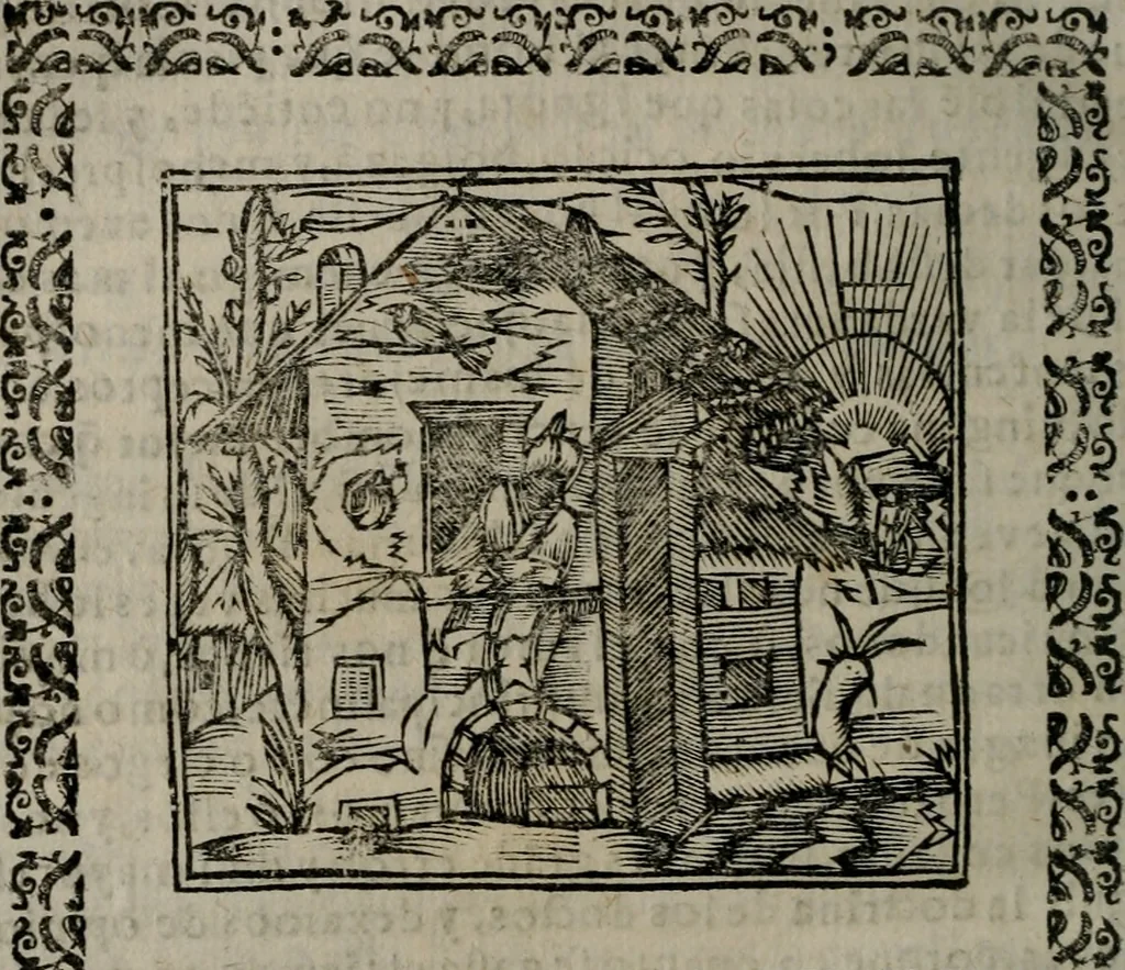An illustration from Declaracion magistral sobre las Emblemas de Andres Alciato : con todas las historias, antiguedades, moralidad, y doctrina, tocante a las buenas costumbres : dedicadas a la muy noble insigne, leal, y coronada ciudad de Valencia, 1670, leaf 305
