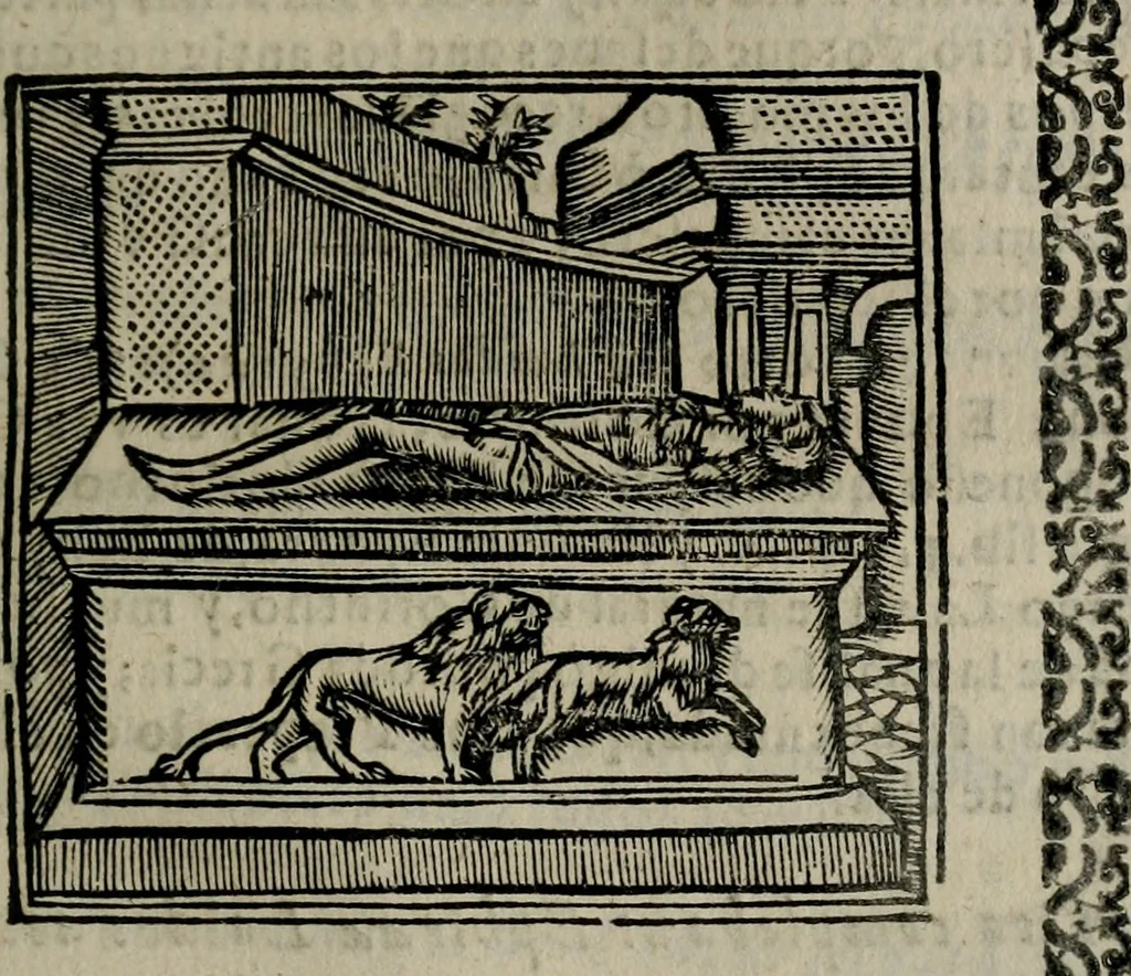 An illustration from Declaracion magistral sobre las Emblemas de Andres Alciato : con todas las historias, antiguedades, moralidad, y doctrina, tocante a las buenas costumbres : dedicadas a la muy noble insigne, leal, y coronada ciudad de Valencia, 1670, leaf 318