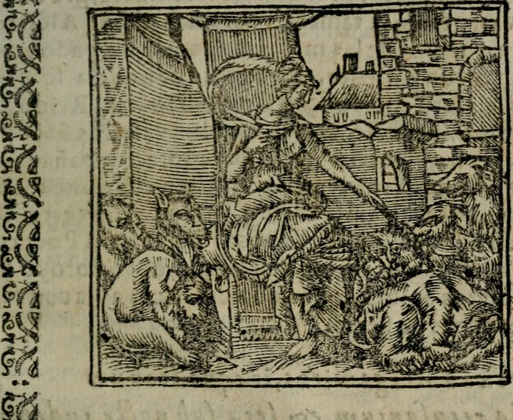 An illustration from Declaracion magistral sobre las Emblemas de Andres Alciato : con todas las historias, antiguedades, moralidad, y doctrina, tocante a las buenas costumbres : dedicadas a la muy noble insigne, leal, y coronada ciudad de Valencia, 1670, leaf 326