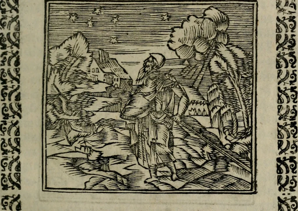 An illustration from Declaracion magistral sobre las Emblemas de Andres Alciato : con todas las historias, antiguedades, moralidad, y doctrina, tocante a las buenas costumbres : dedicadas a la muy noble insigne, leal, y coronada ciudad de Valencia, 1670, leaf 340