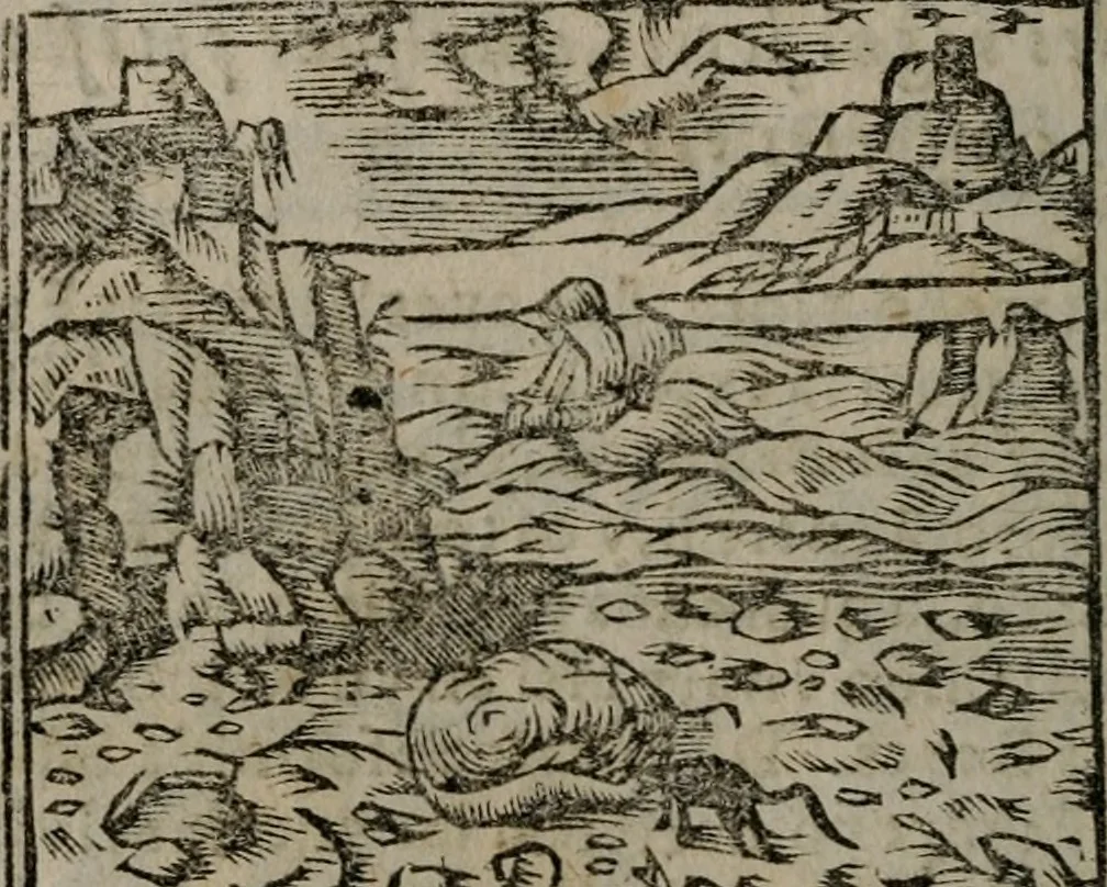 An illustration from Declaracion magistral sobre las Emblemas de Andres Alciato : con todas las historias, antiguedades, moralidad, y doctrina, tocante a las buenas costumbres : dedicadas a la muy noble insigne, leal, y coronada ciudad de Valencia, 1670, leaf 375