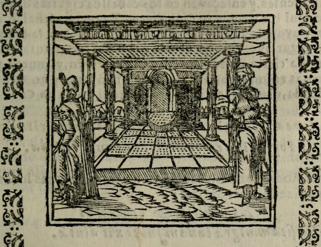 An illustration from Declaracion magistral sobre las Emblemas de Andres Alciato : con todas las historias, antiguedades, moralidad, y doctrina, tocante a las buenas costumbres : dedicadas a la muy noble insigne, leal, y coronada ciudad de Valencia, 1670, leaf 508