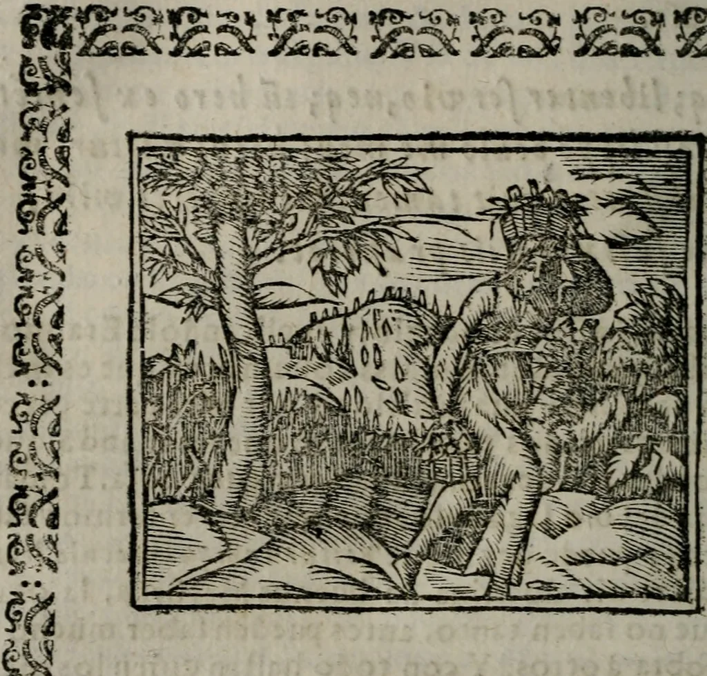 An illustration from Declaracion magistral sobre las Emblemas de Andres Alciato : con todas las historias, antiguedades, moralidad, y doctrina, tocante a las buenas costumbres : dedicadas a la muy noble insigne, leal, y coronada ciudad de Valencia, 1670, leaf 525