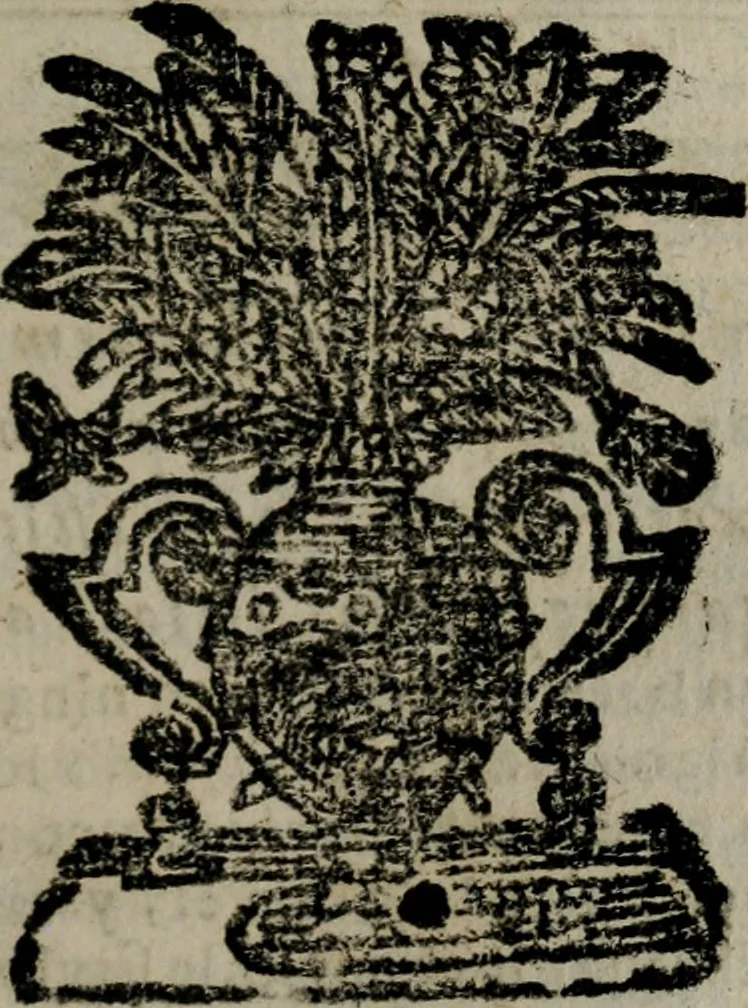 An illustration from Declaracion magistral sobre las Emblemas de Andres Alciato : con todas las historias, antiguedades, moralidad, y doctrina, tocante a las buenas costumbres : dedicadas a la muy noble insigne, leal, y coronada ciudad de Valencia, 1670, leaf 574