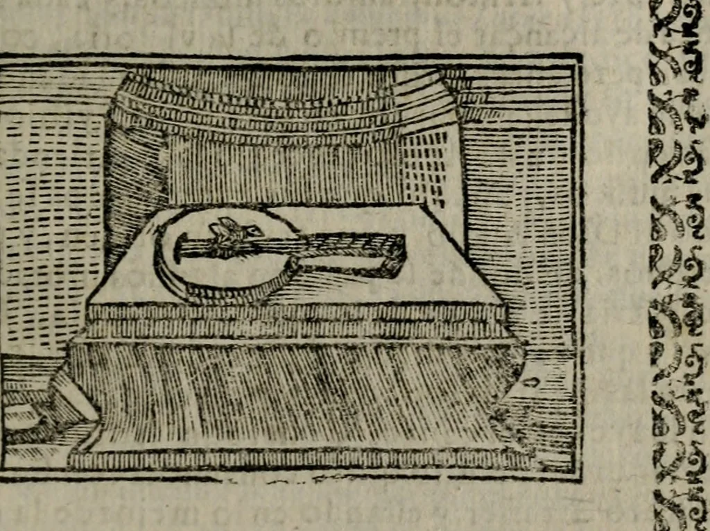 An illustration from Declaracion magistral sobre las Emblemas de Andres Alciato : con todas las historias, antiguedades, moralidad, y doctrina, tocante a las buenas costumbres : dedicadas a la muy noble insigne, leal, y coronada ciudad de Valencia, 1670, leaf 646