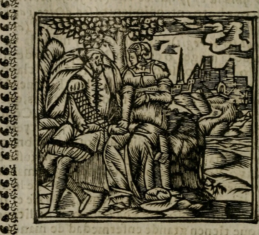An illustration from Declaracion magistral sobre las Emblemas de Andres Alciato : con todas las historias, antiguedades, moralidad, y doctrina, tocante a las buenas costumbres : dedicadas a la muy noble insigne, leal, y coronada ciudad de Valencia, 1670, leaf 675