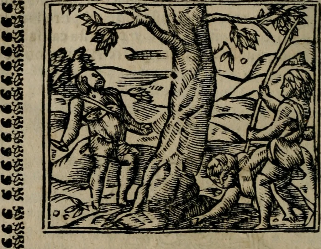 An illustration from Declaracion magistral sobre las Emblemas de Andres Alciato : con todas las historias, antiguedades, moralidad, y doctrina, tocante a las buenas costumbres : dedicadas a la muy noble insigne, leal, y coronada ciudad de Valencia, 1670, leaf 683