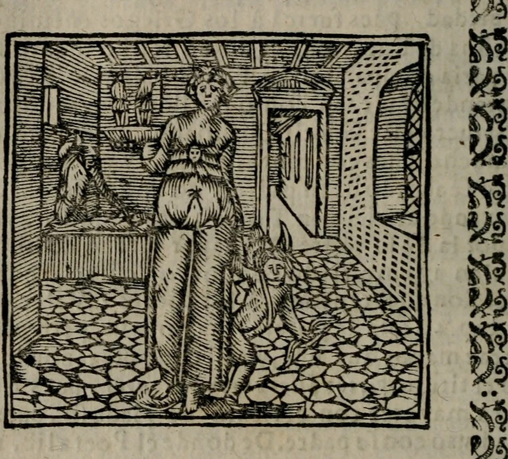 An illustration from Declaracion magistral sobre las Emblemas de Andres Alciato : con todas las historias, antiguedades, moralidad, y doctrina, tocante a las buenas costumbres : dedicadas a la muy noble insigne, leal, y coronada ciudad de Valencia, 1670, leaf 691