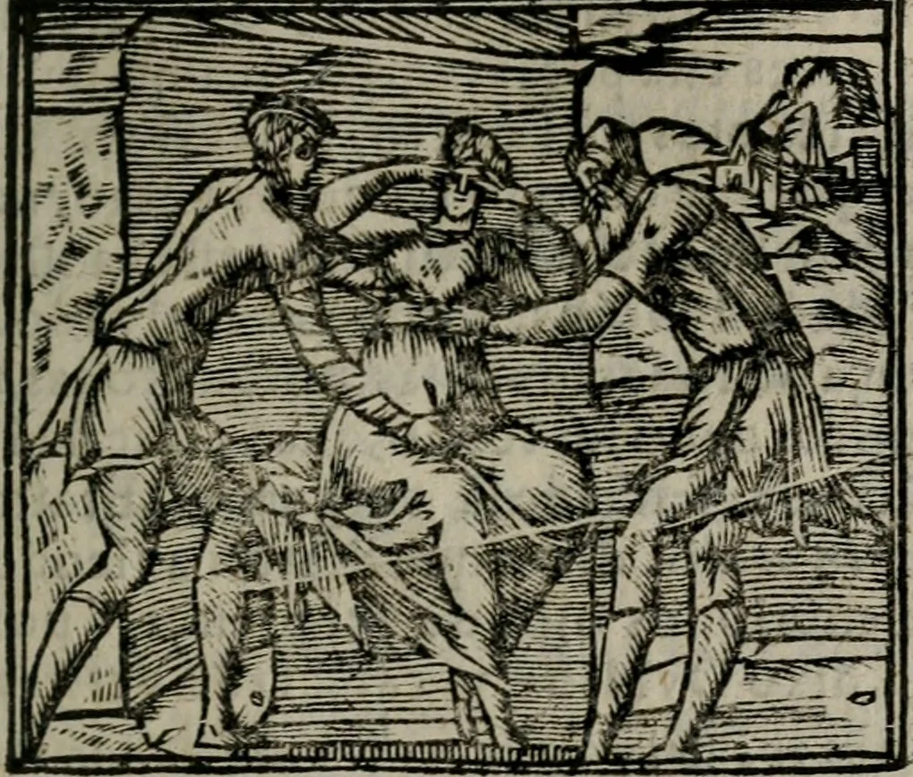 An illustration from Declaracion magistral sobre las Emblemas de Andres Alciato : con todas las historias, antiguedades, moralidad, y doctrina, tocante a las buenas costumbres : dedicadas a la muy noble insigne, leal, y coronada ciudad de Valencia, 1670, leaf 696