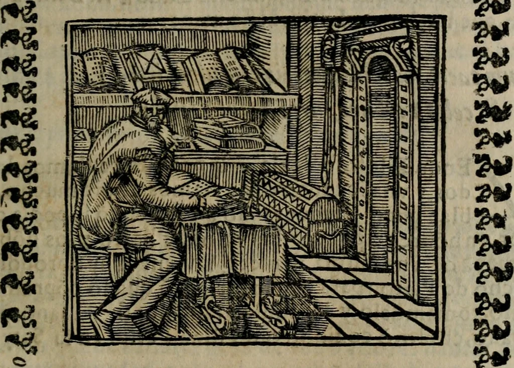 An illustration from Declaracion magistral sobre las Emblemas de Andres Alciato : con todas las historias, antiguedades, moralidad, y doctrina, tocante a las buenas costumbres : dedicadas a la muy noble insigne, leal, y coronada ciudad de Valencia, 1670, leaf 80
