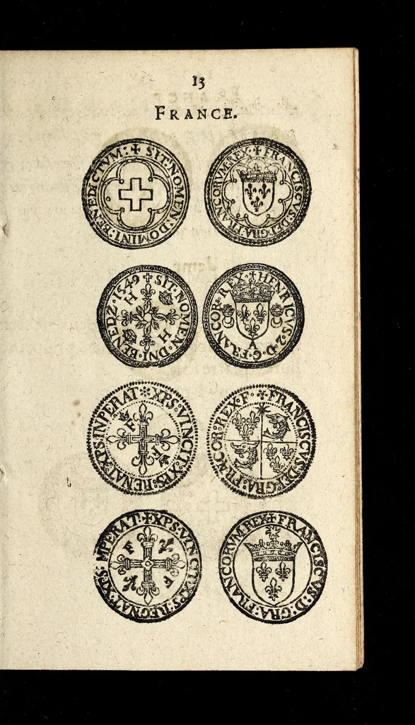 An illustration from [Declaration du roy, portant que les monnoyes d'argent legeres ne seront exposées que pour leur iuste prix selon leur poids & titre, & que tous les poids dont on se seruira pour les monnoyes, seront aiustez & estallonnez sur ceux de la Cour des monnoyes dans vn mois : registrée en la Cour des monnoyes le 24. octobre 1640 : ensemble l'arrest de ladite cour, pour le fait de l'estalonnement desdits poids]., 1640, leaf 13