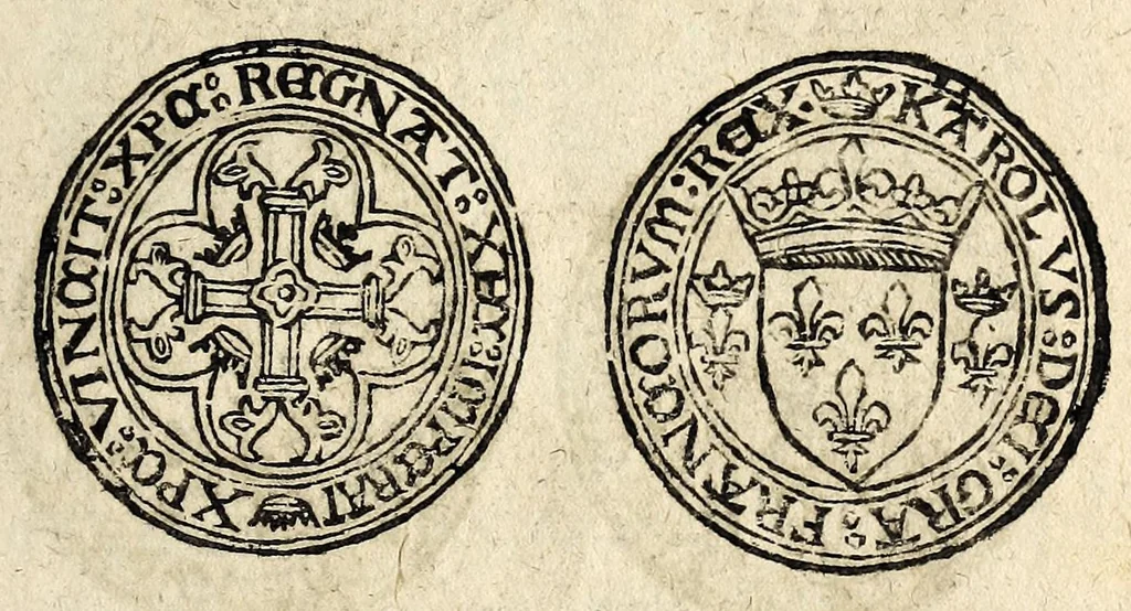 An illustration from [Declaration du roy, portant que les monnoyes d'argent legeres ne seront exposées que pour leur iuste prix selon leur poids & titre, & que tous les poids dont on se seruira pour les monnoyes, seront aiustez & estallonnez sur ceux de la Cour des monnoyes dans vn mois : registrée en la Cour des monnoyes le 24. octobre 1640 : ensemble l'arrest de ladite cour, pour le fait de l'estalonnement desdits poids]., 1640, leaf 15
