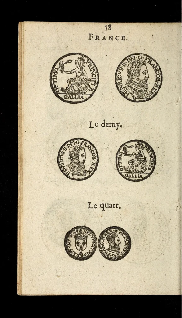 An illustration from [Declaration du roy, portant que les monnoyes d'argent legeres ne seront exposées que pour leur iuste prix selon leur poids & titre, & que tous les poids dont on se seruira pour les monnoyes, seront aiustez & estallonnez sur ceux de la Cour des monnoyes dans vn mois : registrée en la Cour des monnoyes le 24. octobre 1640 : ensemble l'arrest de ladite cour, pour le fait de l'estalonnement desdits poids]., 1640, leaf 18