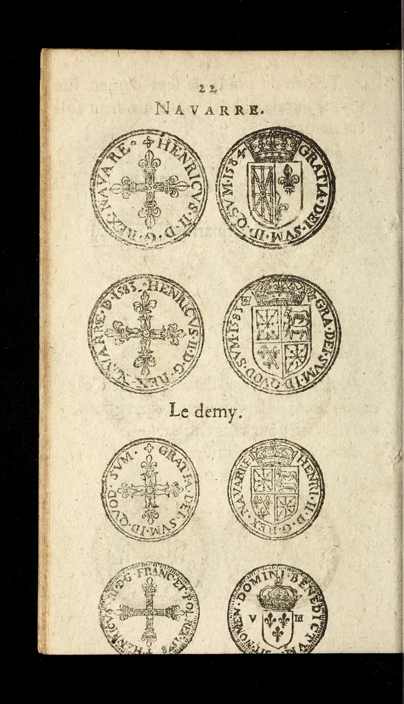 An illustration from [Declaration du roy, portant que les monnoyes d'argent legeres ne seront exposées que pour leur iuste prix selon leur poids & titre, & que tous les poids dont on se seruira pour les monnoyes, seront aiustez & estallonnez sur ceux de la Cour des monnoyes dans vn mois : registrée en la Cour des monnoyes le 24. octobre 1640 : ensemble l'arrest de ladite cour, pour le fait de l'estalonnement desdits poids]., 1640, leaf 22