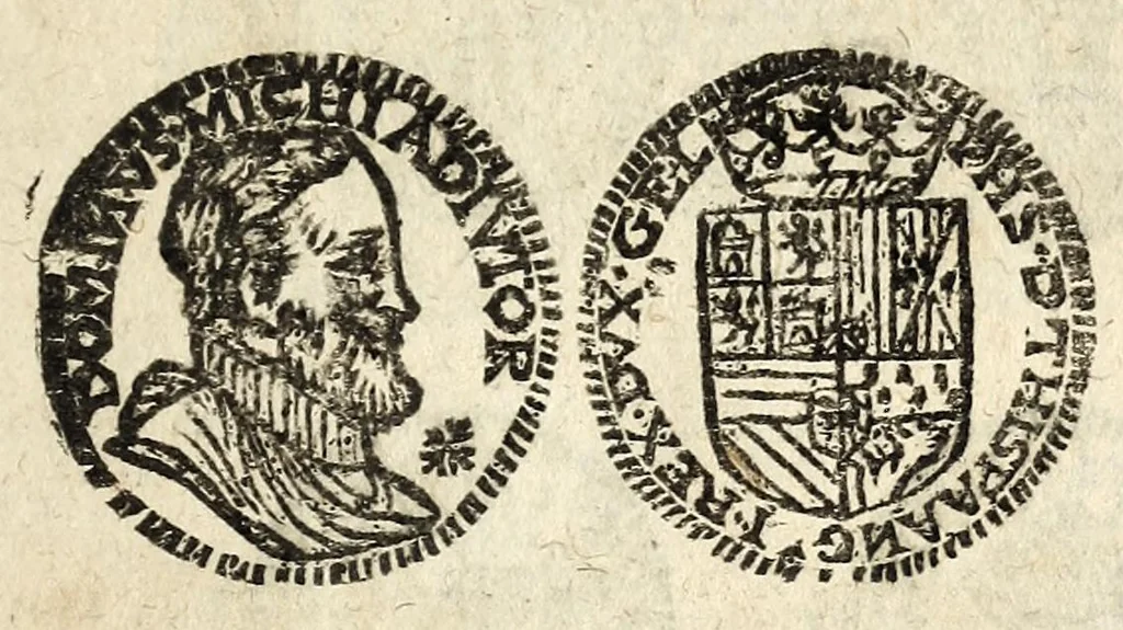An illustration from [Declaration du roy, portant que les monnoyes d'argent legeres ne seront exposées que pour leur iuste prix selon leur poids & titre, & que tous les poids dont on se seruira pour les monnoyes, seront aiustez & estallonnez sur ceux de la Cour des monnoyes dans vn mois : registrée en la Cour des monnoyes le 24. octobre 1640 : ensemble l'arrest de ladite cour, pour le fait de l'estalonnement desdits poids]., 1640, leaf 53