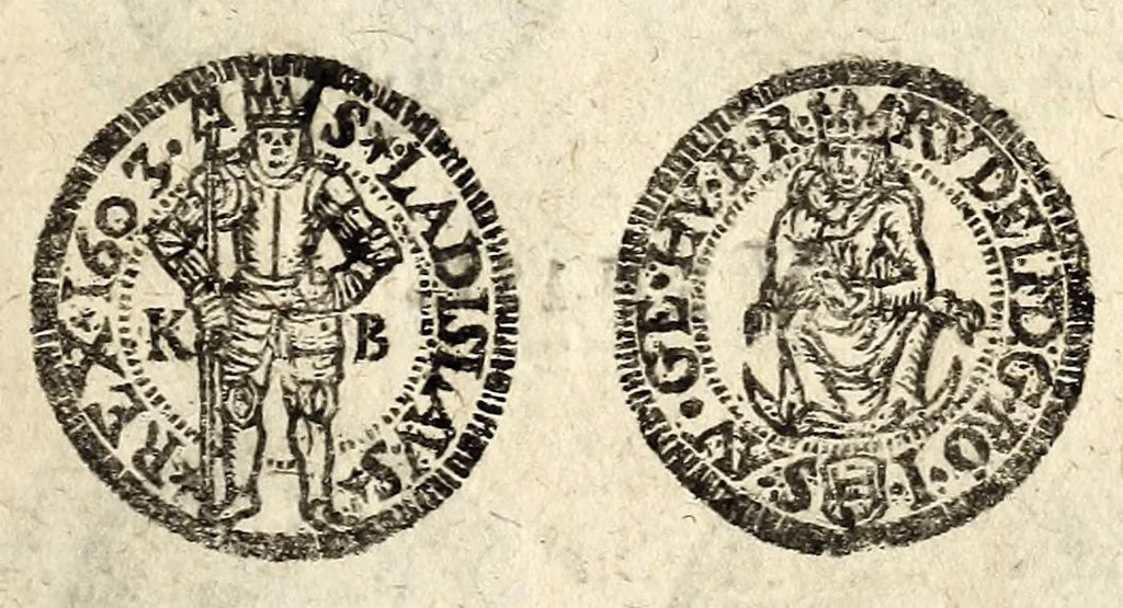 An illustration from [Declaration du roy, portant que les monnoyes d'argent legeres ne seront exposées que pour leur iuste prix selon leur poids & titre, & que tous les poids dont on se seruira pour les monnoyes, seront aiustez & estallonnez sur ceux de la Cour des monnoyes dans vn mois : registrée en la Cour des monnoyes le 24. octobre 1640 : ensemble l'arrest de ladite cour, pour le fait de l'estalonnement desdits poids]., 1640, leaf 53