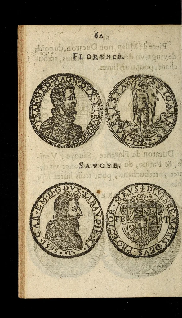 An illustration from [Declaration du roy, portant que les monnoyes d'argent legeres ne seront exposées que pour leur iuste prix selon leur poids & titre, & que tous les poids dont on se seruira pour les monnoyes, seront aiustez & estallonnez sur ceux de la Cour des monnoyes dans vn mois : registrée en la Cour des monnoyes le 24. octobre 1640 : ensemble l'arrest de ladite cour, pour le fait de l'estalonnement desdits poids]., 1640, leaf 62