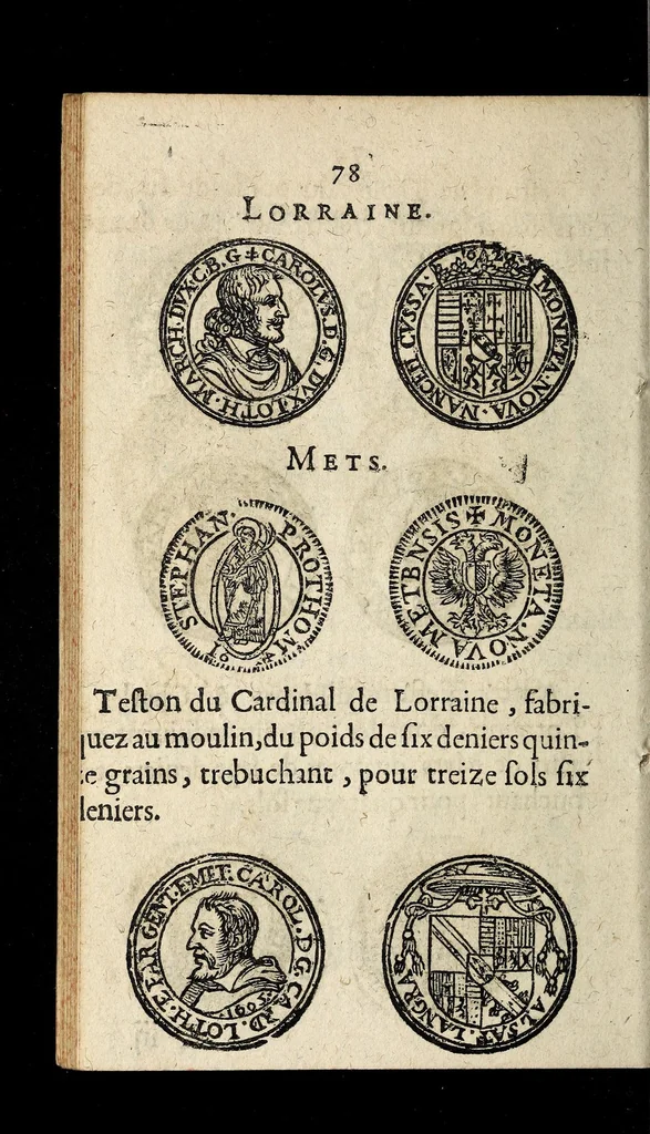 An illustration from [Declaration du roy, portant que les monnoyes d'argent legeres ne seront exposées que pour leur iuste prix selon leur poids & titre, & que tous les poids dont on se seruira pour les monnoyes, seront aiustez & estallonnez sur ceux de la Cour des monnoyes dans vn mois : registrée en la Cour des monnoyes le 24. octobre 1640 : ensemble l'arrest de ladite cour, pour le fait de l'estalonnement desdits poids]., 1640, leaf 78
