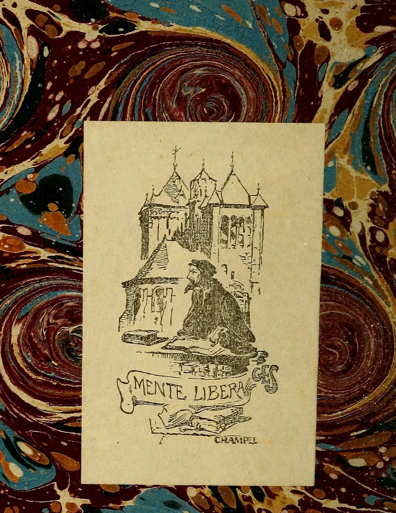 An illustration from Declaration de Henry de Bovrbon : aviourdhuy troisiesme Prince du sang de France, Prince de Condé, Pair de France, & acco[m]pagné de plusieurs seigneurs gentils-hommes de l'une & lautre religion, 1574, leaf 1