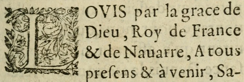 An illustration from Declaration dv Roy sur la regence de la Reyne. Verifiée en Parlement le 21. avril 1643, 1643, leaf 9