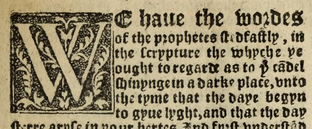 An illustration from A declaration of the masse : the fruyte therof the cause [and] the meane, wherfore and howe it oughte to be maynteyned : newely perused and augmented by the fyrst author therof, Mayster Anthony Marcort at Geneue : translated newly out of Frenche into Englyshe, 1547, leaf 5