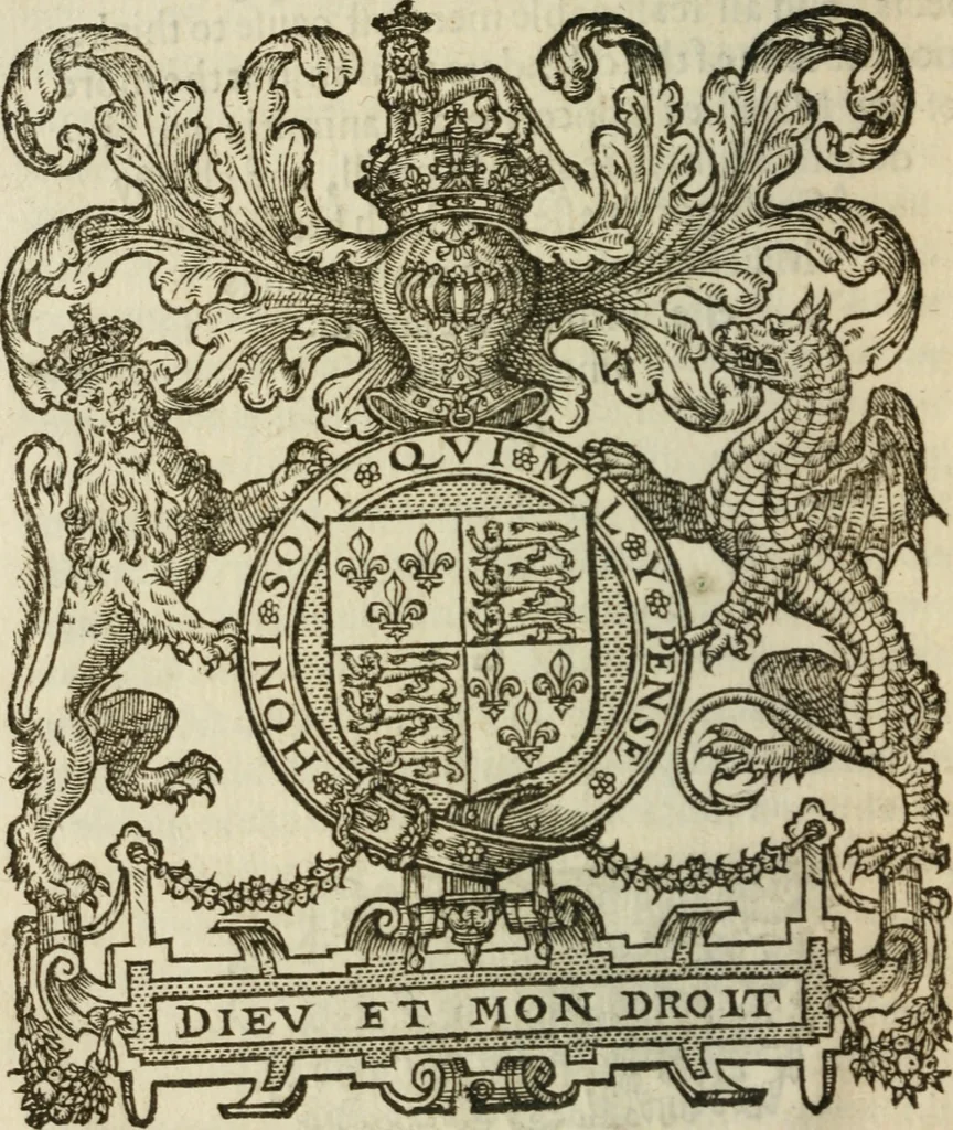 An illustration from A declaration of the practises & treasons attempted and committed by Robert late Earle of Essex and his complices, against Her Maiestie and her kingdoms, and of the proceedings as well at the arraignments & conuictions of the said late Earle, and his adherents, as after. Together with the very confessions and other parts of the euidences themselues, word for word taken out of the originals, 1601, leaf 55